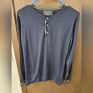 John Smedley X Universal Works Henley Merino Wool Sweater Men’s Size Small